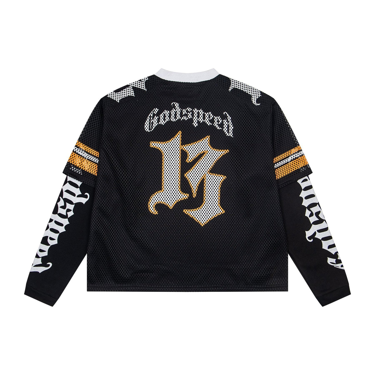 Godspeed Skull Mesh Jersey Long-Sleeve T-Shirt ¡ª back