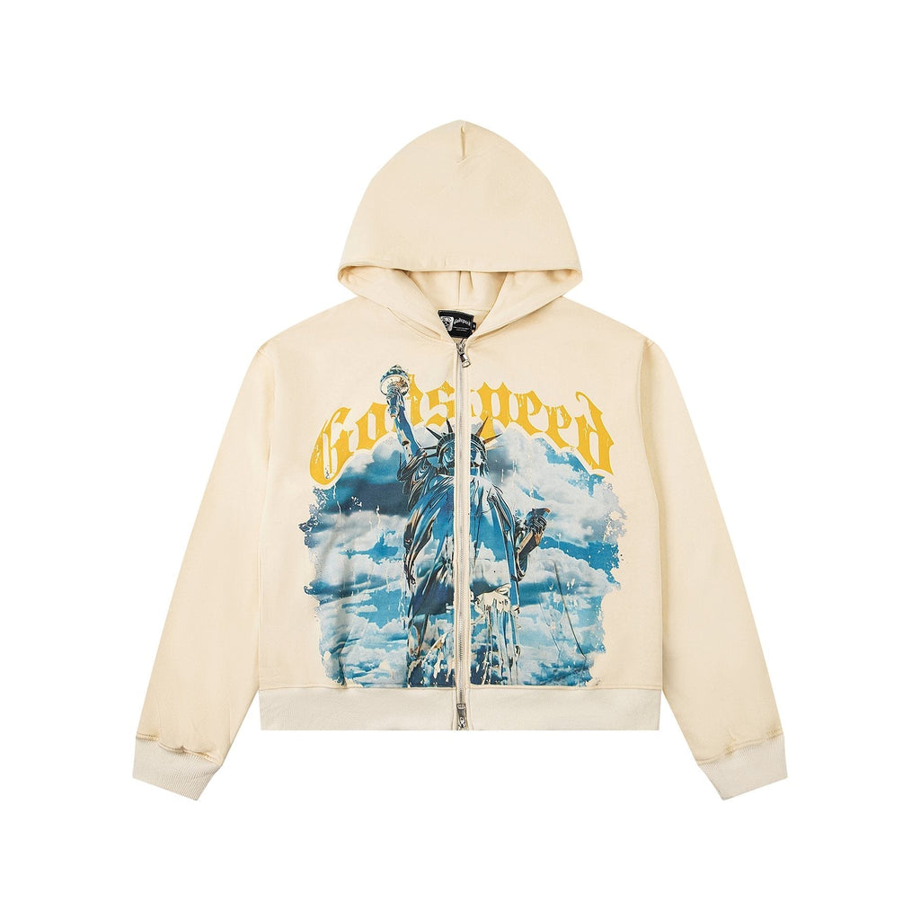 Godspeed Graphic Zip Hoodie ¡ª front