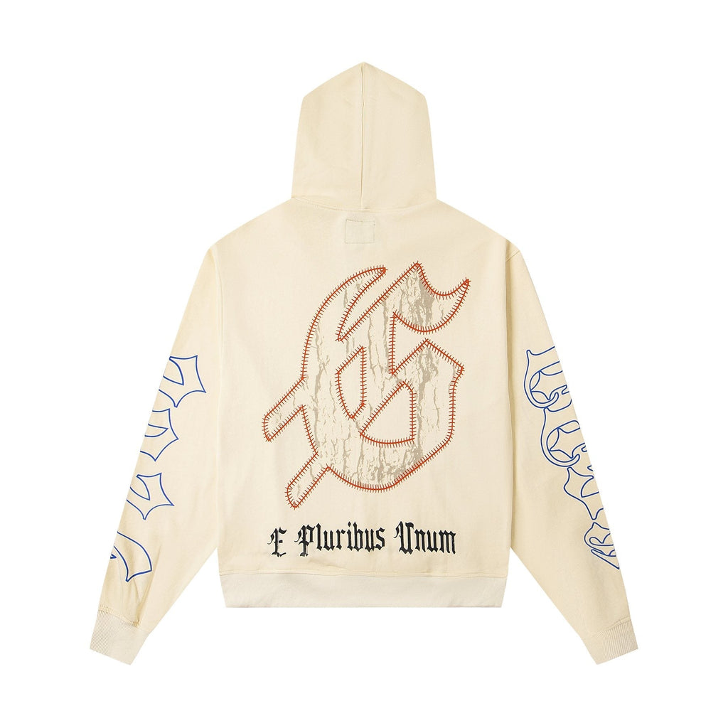 Godspeed E Pluribus Unum Graphic Hoodie - Cream ¡ª back