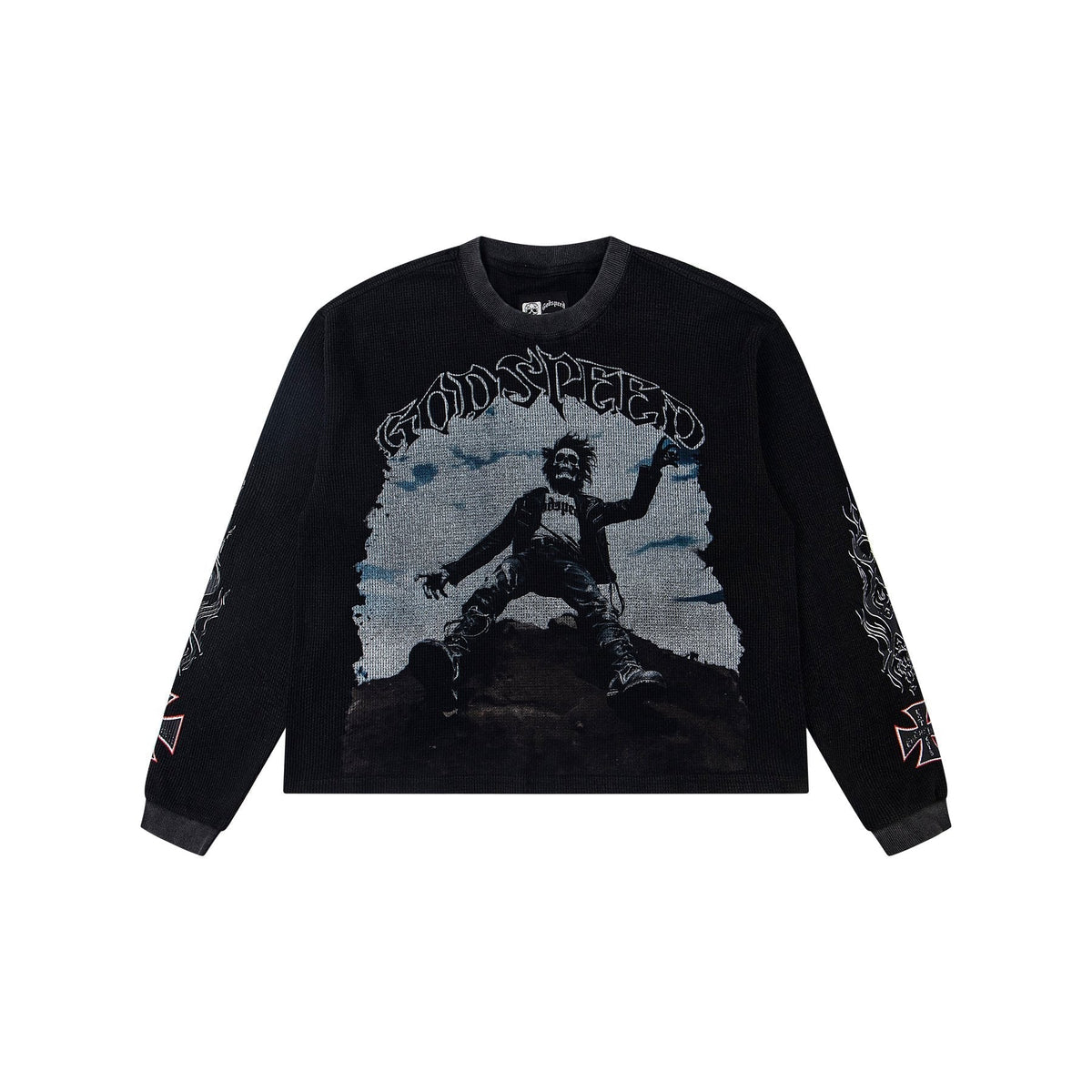 Godspeed E Pluribus Unum Graphic Long-Sleeve T-Shirt ¡ª front