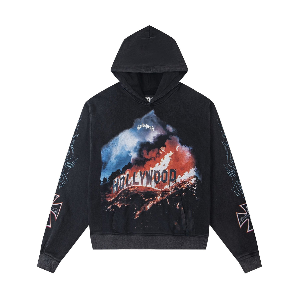 Godspeed Hollywood Fire Graphic Hoodie ¡ª front