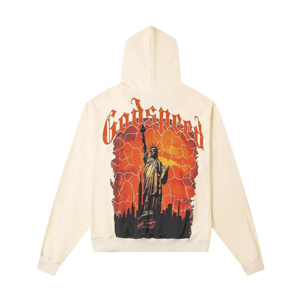 Godspeed Statue Graphic Hoodie ¡ª back