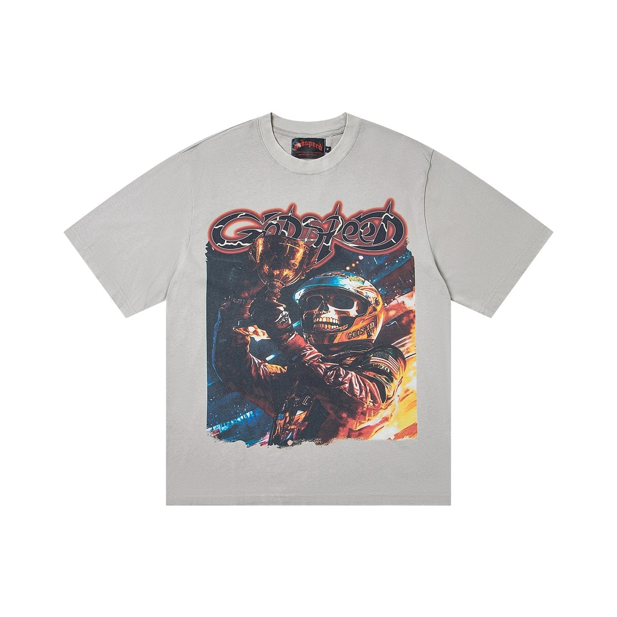 Godspeed Out of Many, One Skull Graphic T-Shirt ¡ª front