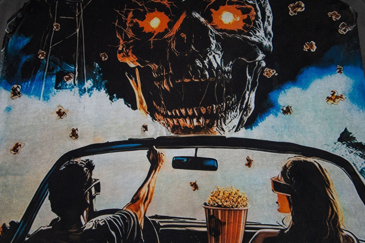 Godspeed Skull & Car Graphic Short-Sleeve T-Shirt ¡ª detail
