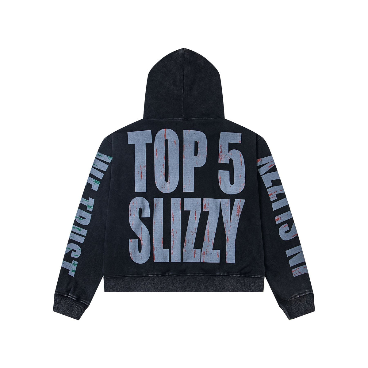 Godspeed Top 5 Slizzy Graphic Hoodie ¡ª back