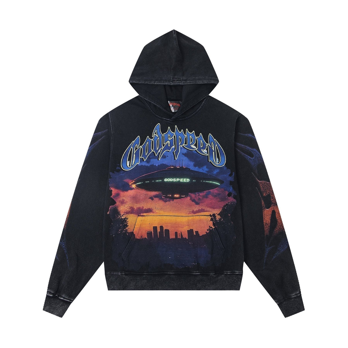 Godspeed UFO & Sun-Eye Graphic Hoodie ¡ª front