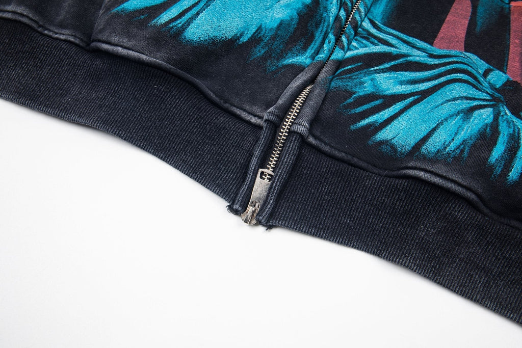 Godspeed Out of Many One All-Over Print Zip Hoodie ¡ª detail