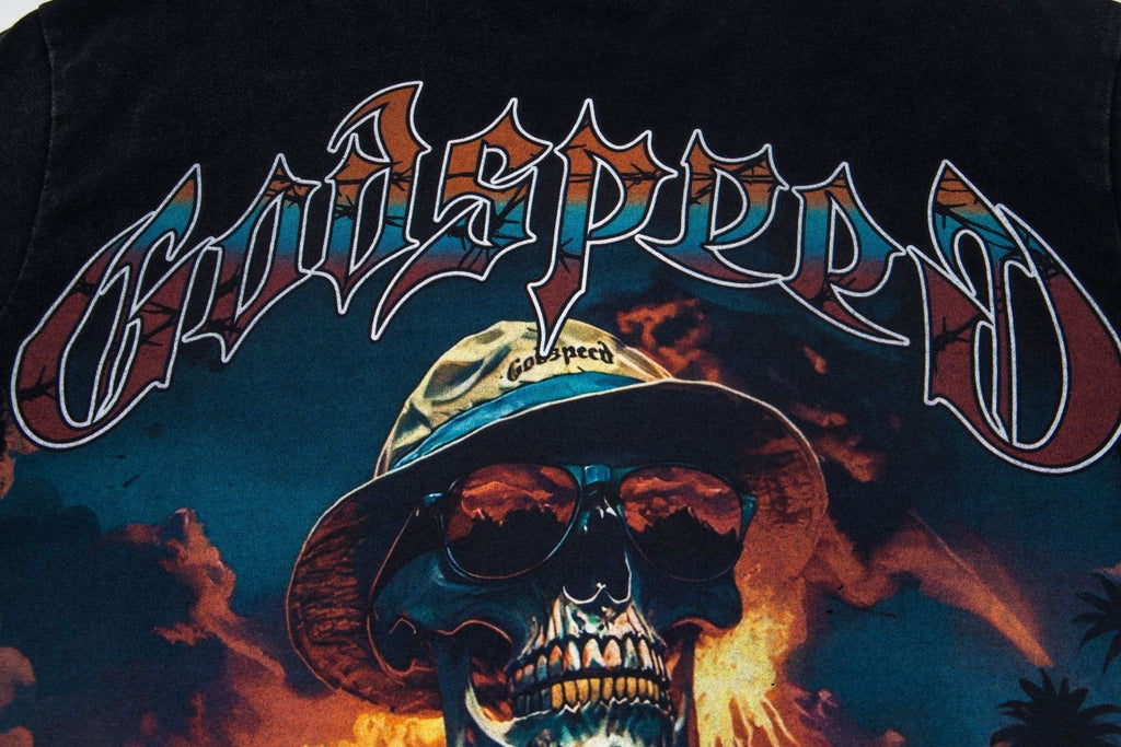 Godspeed Skeleton Back Graphic T-Shirt ¡ª detail