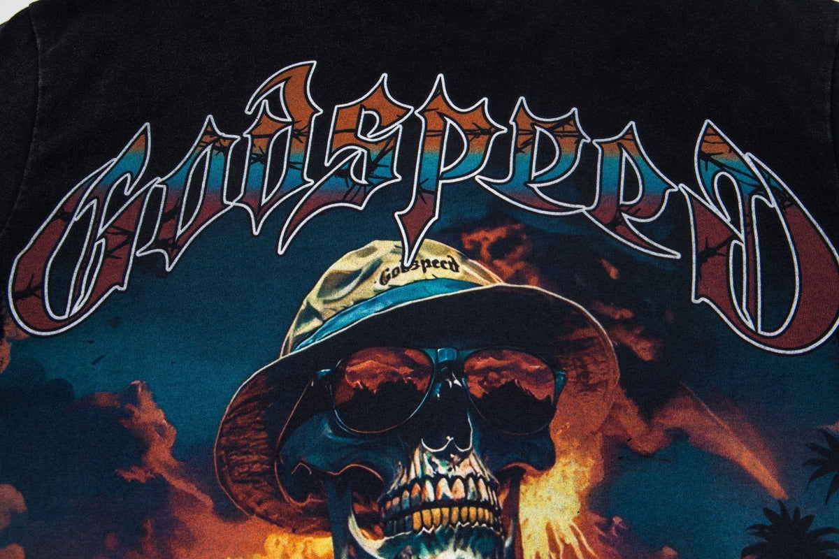 Godspeed Skeleton Back Graphic T-Shirt ¡ª detail