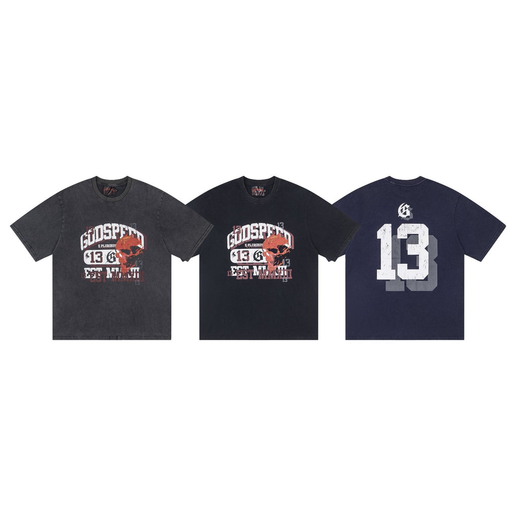 Godspeed Skull & 13 Graphic Short-Sleeve T-Shirt ¡ª comparison