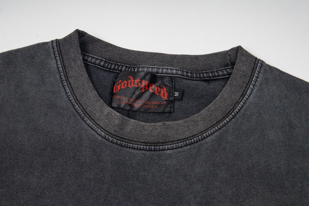 Godspeed Skull & 13 Graphic Short-Sleeve T-Shirt ¡ª neck_label