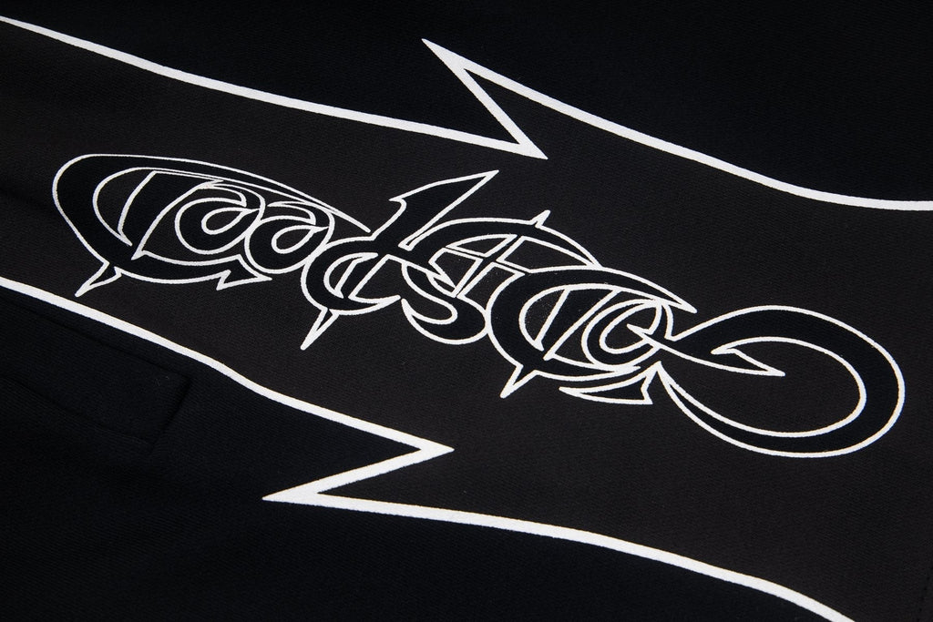 Godspeed Printed Side-Panel Drawstring Shorts ¡ª detail