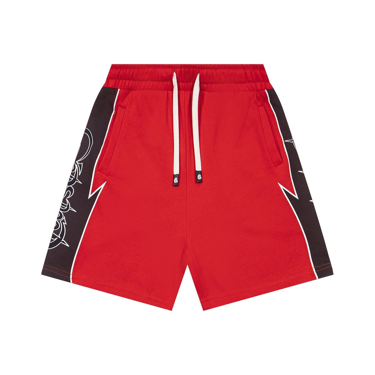 Godspeed Printed Side-Panel Drawstring Shorts ¡ª front