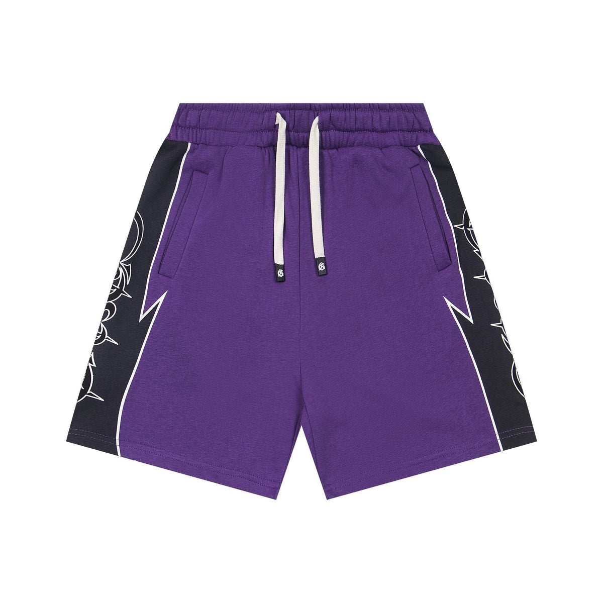 Godspeed Printed Side-Panel Drawstring Shorts ¡ª front