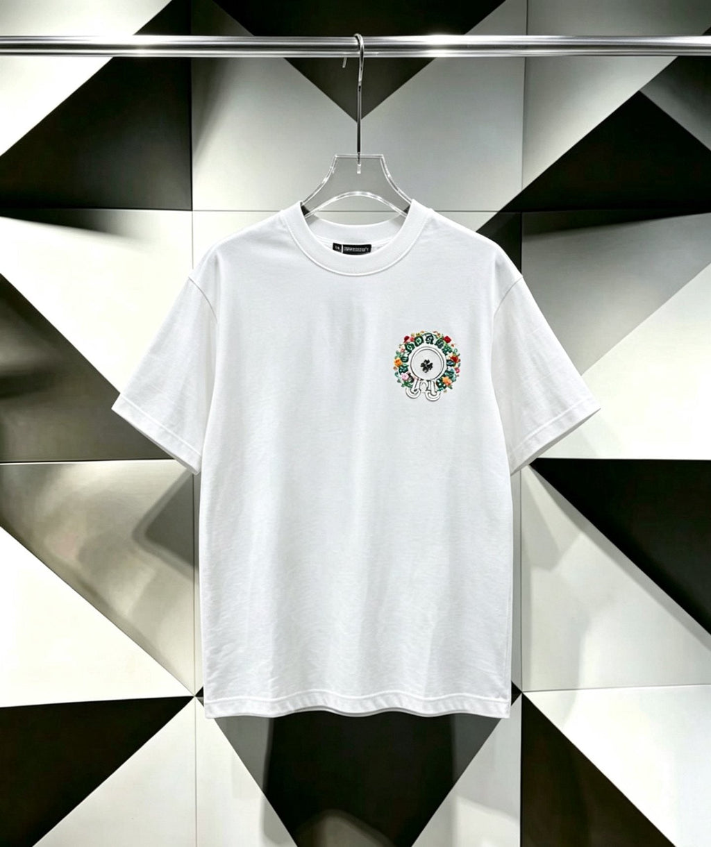 Chrome Hearts Floral Horseshoe Cross Graphic T-Shirt ¡ª hero