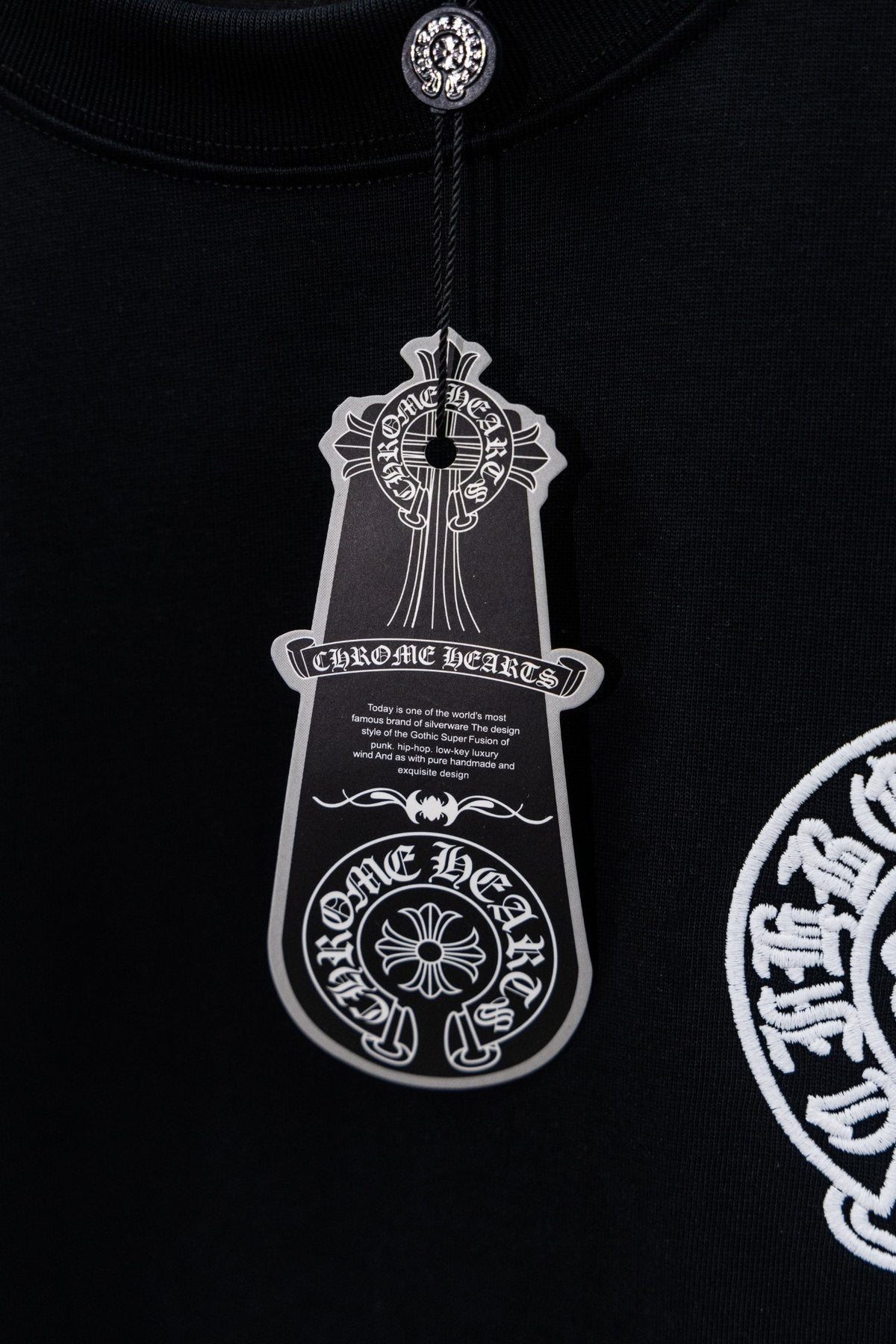 Chrome Hearts Vertical Back Graphic T-Shirt ¡ª hang_tag