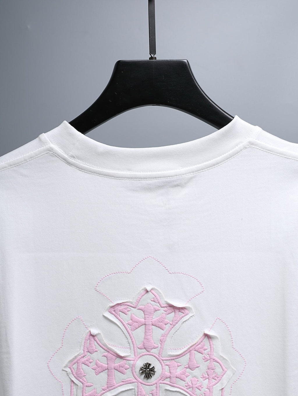 Chrome Hearts Pink Cross Graphic T-Shirt ¡ª detail