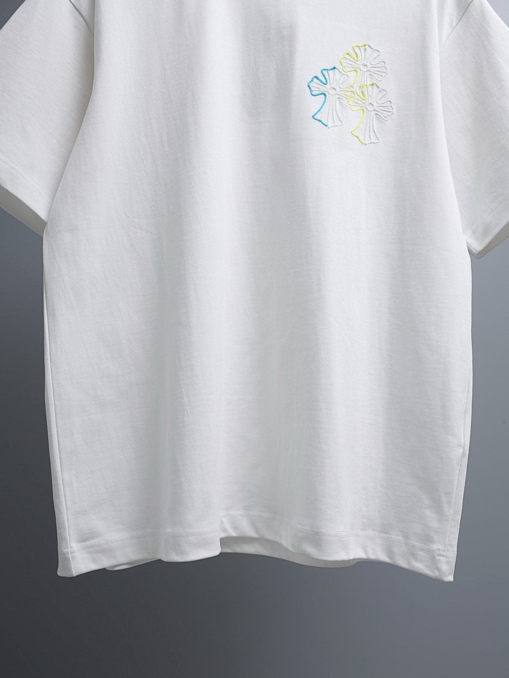 Chrome Hearts Floral Cross Embroidered T-Shirt ¡ª front