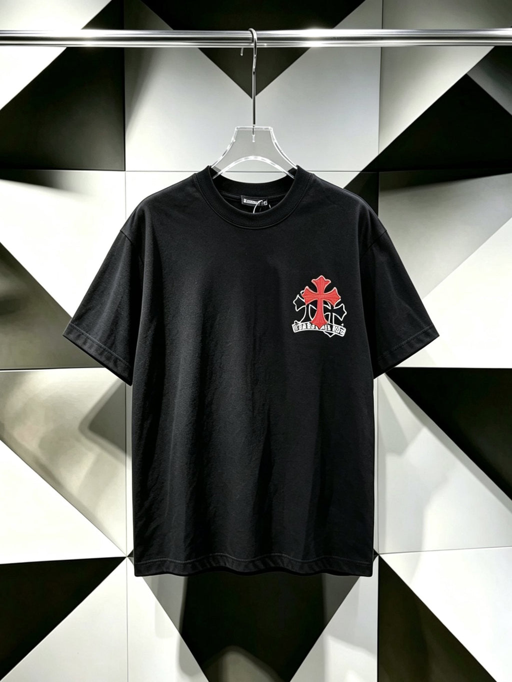 Chrome Hearts Black Cross Graphic Short-Sleeve T-Shirt ¡ª hero