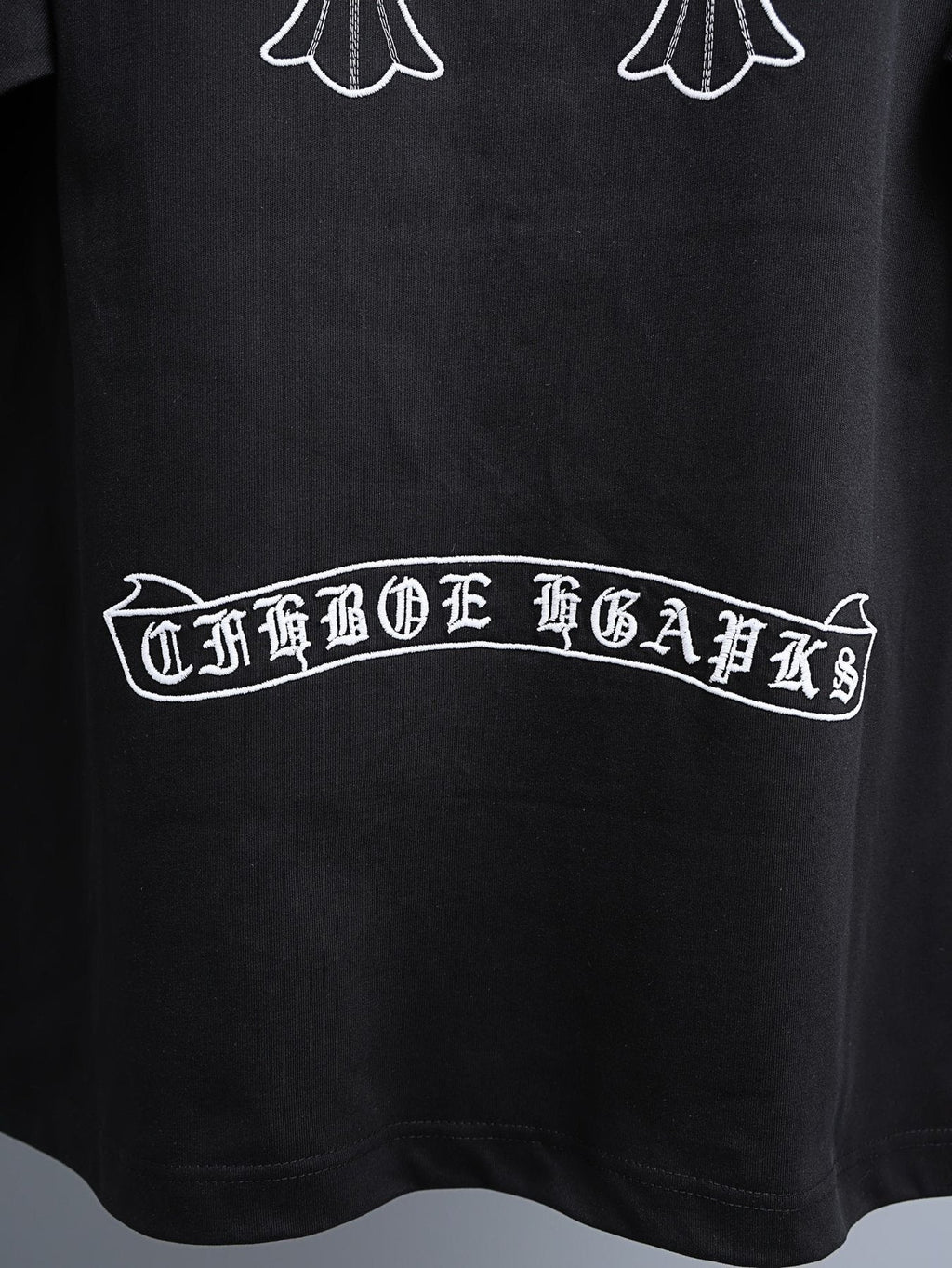 Chrome Hearts Black Cross Graphic Short-Sleeve T-Shirt ¡ª detail