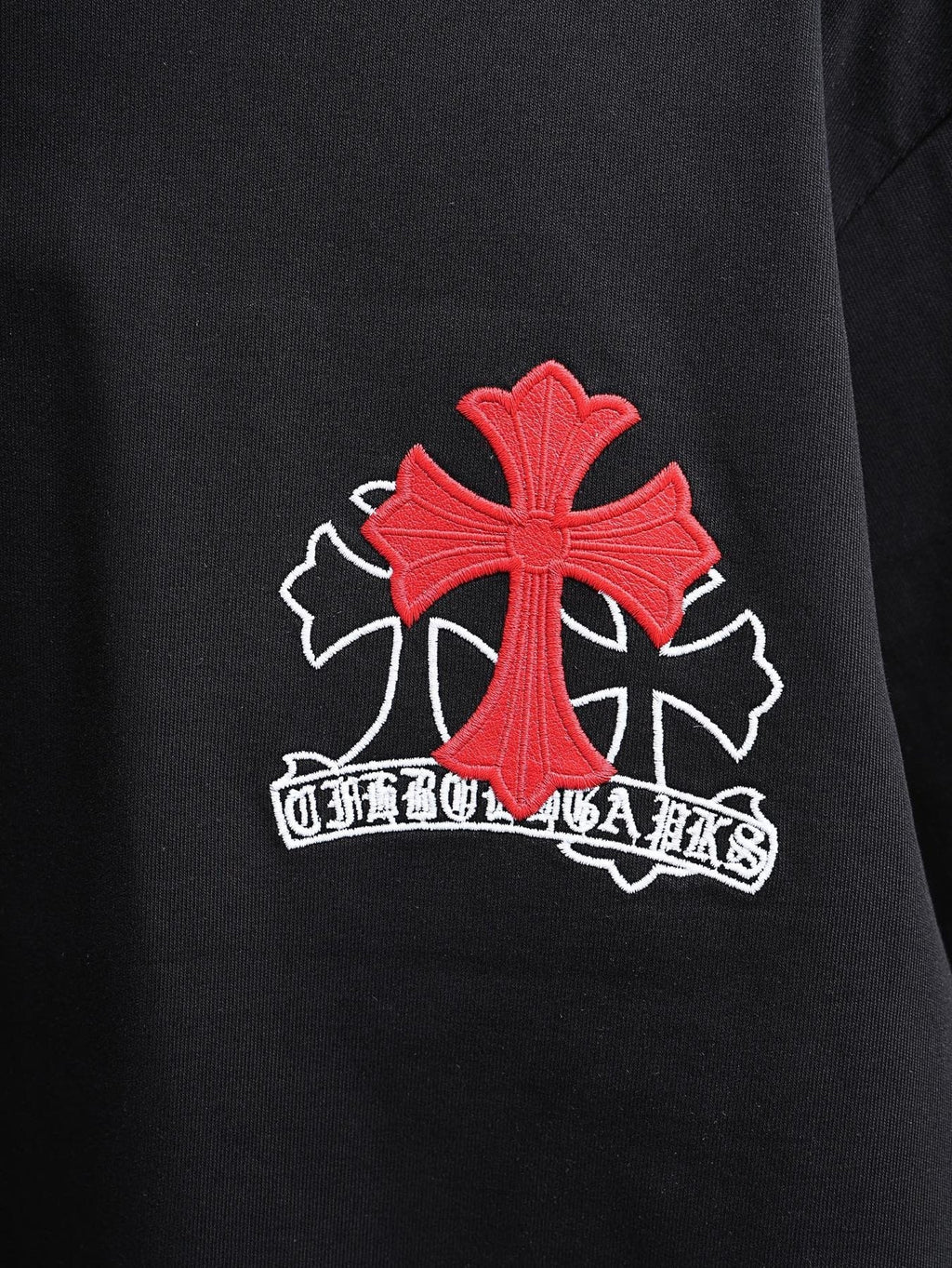 Chrome Hearts Black Cross Graphic Short-Sleeve T-Shirt ¡ª detail