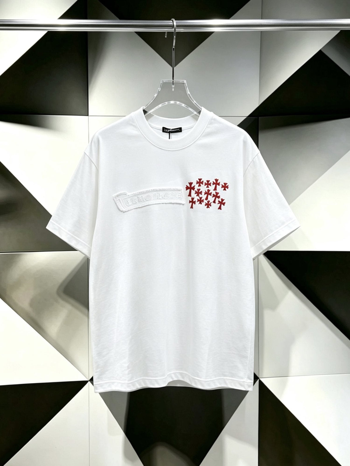 Chrome Hearts Red Cross Graphic Short-Sleeve T-Shirt ¡ª hero