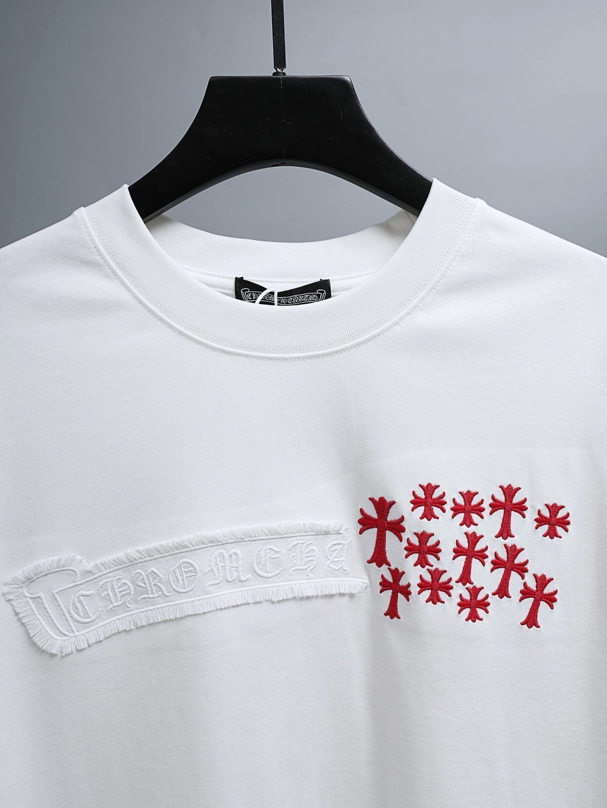 Chrome Hearts Red Cross Graphic Short-Sleeve T-Shirt ¡ª detail