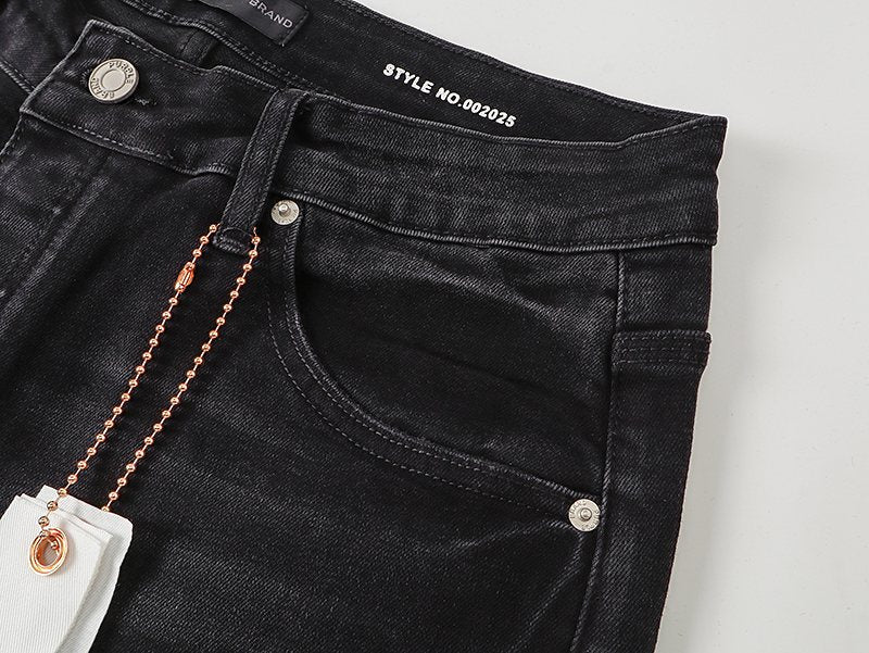 Purple Brand Star Embellished Denim Shorts ¡ª detail