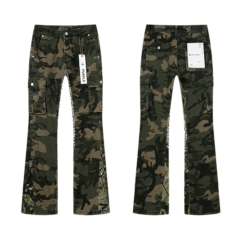 Purple Brand Green Camo Cargo Pants ¡ª hero