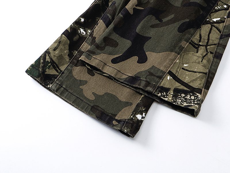 Purple Brand Green Camo Cargo Pants ¡ª detail