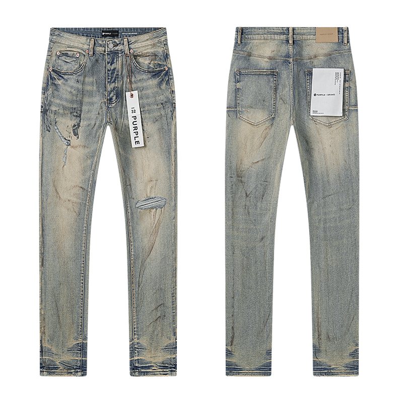 Purple Brand Light Blue Distressed Jeans ¡ª hero