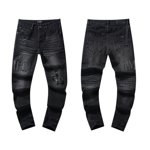 AMIRI Rhinestone Washed Denim Jeans ¡ª hero