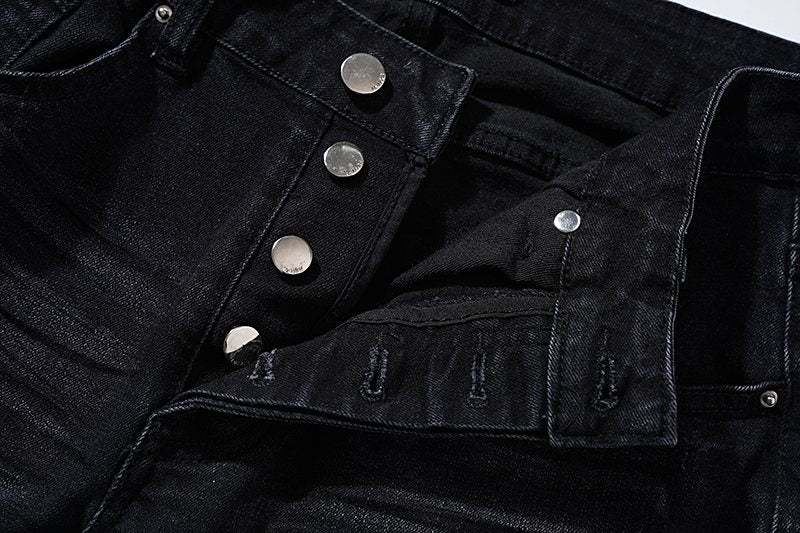 AMIRI Rhinestone Washed Denim Jeans ¡ª detail