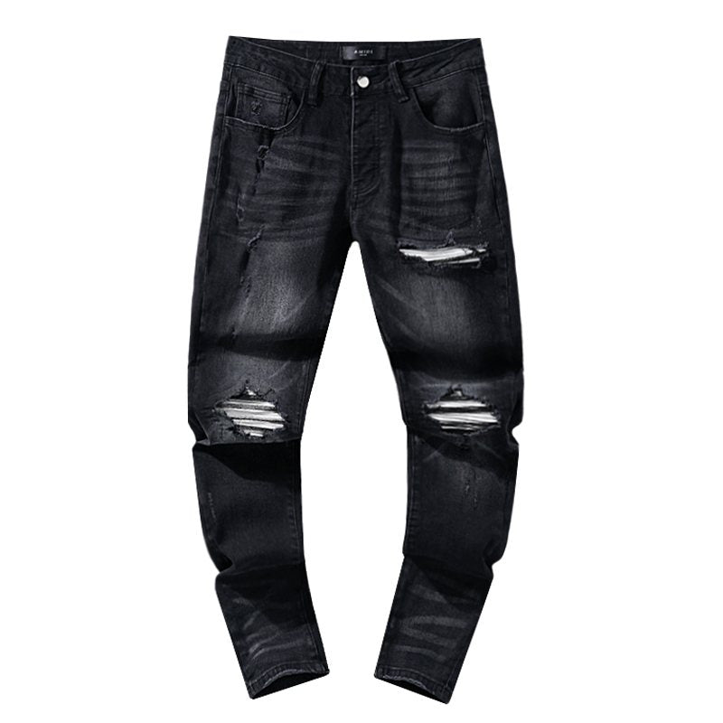 AMIRI Black Washed Distressed Jeans ¡ª hero