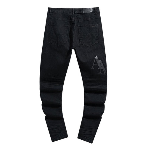 AMIRI Tonal Letter Graphic Black Jeans ¡ª back