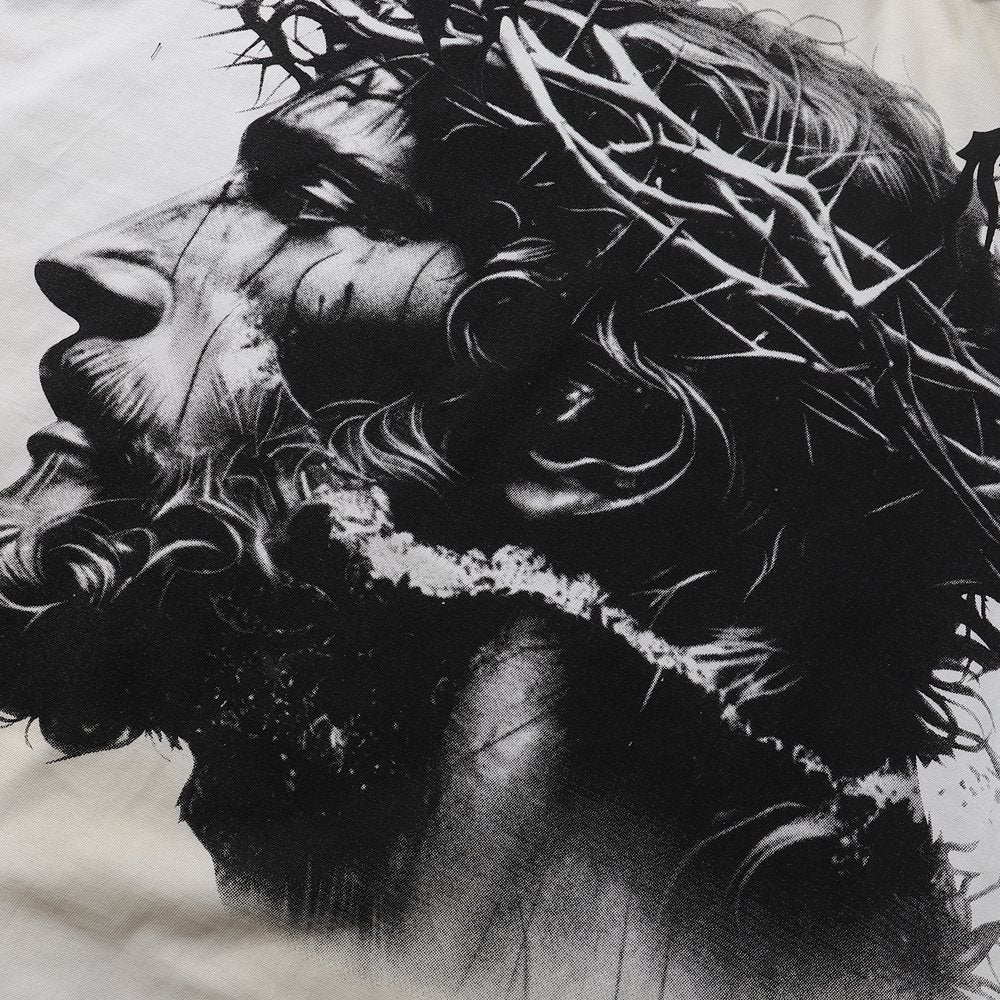 RARE PEACE Trust No One Graphic T-Shirt ¡ª fabric_closeup