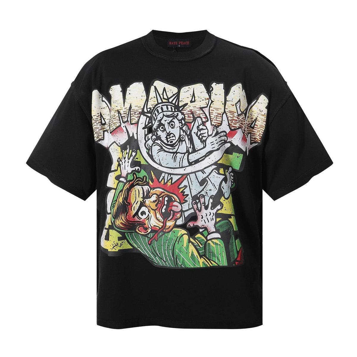 RARE PEACE America Graphic Short-Sleeve T-Shirt ¡ª front