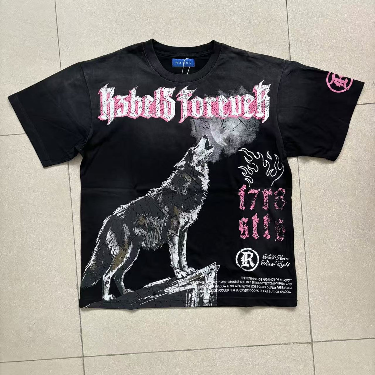 R3BEL Howl Wolf Graphic T-Shirt ¡ª front