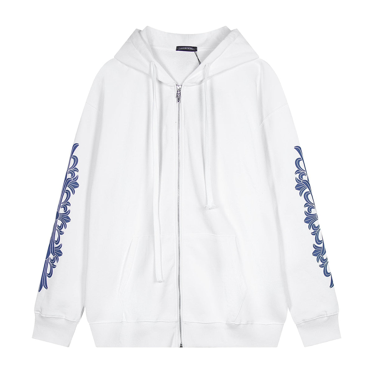 Chrome Hearts Blue Sleeve Graphic Zip Hoodie ¡ª hero