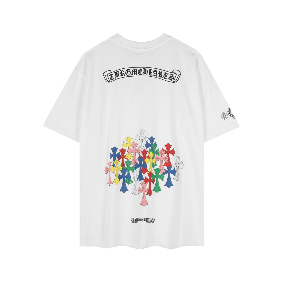 Chrome Hearts Rainbow Horseshoe Cross Graphic T-Shirt ¡ª back