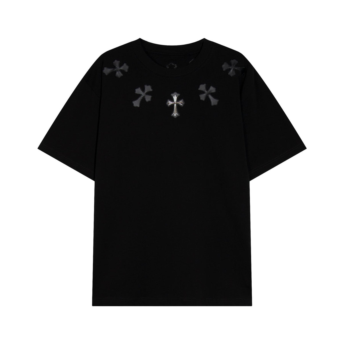 Chrome Hearts Cross Applique Short-Sleeve T-Shirt ¡ª front
