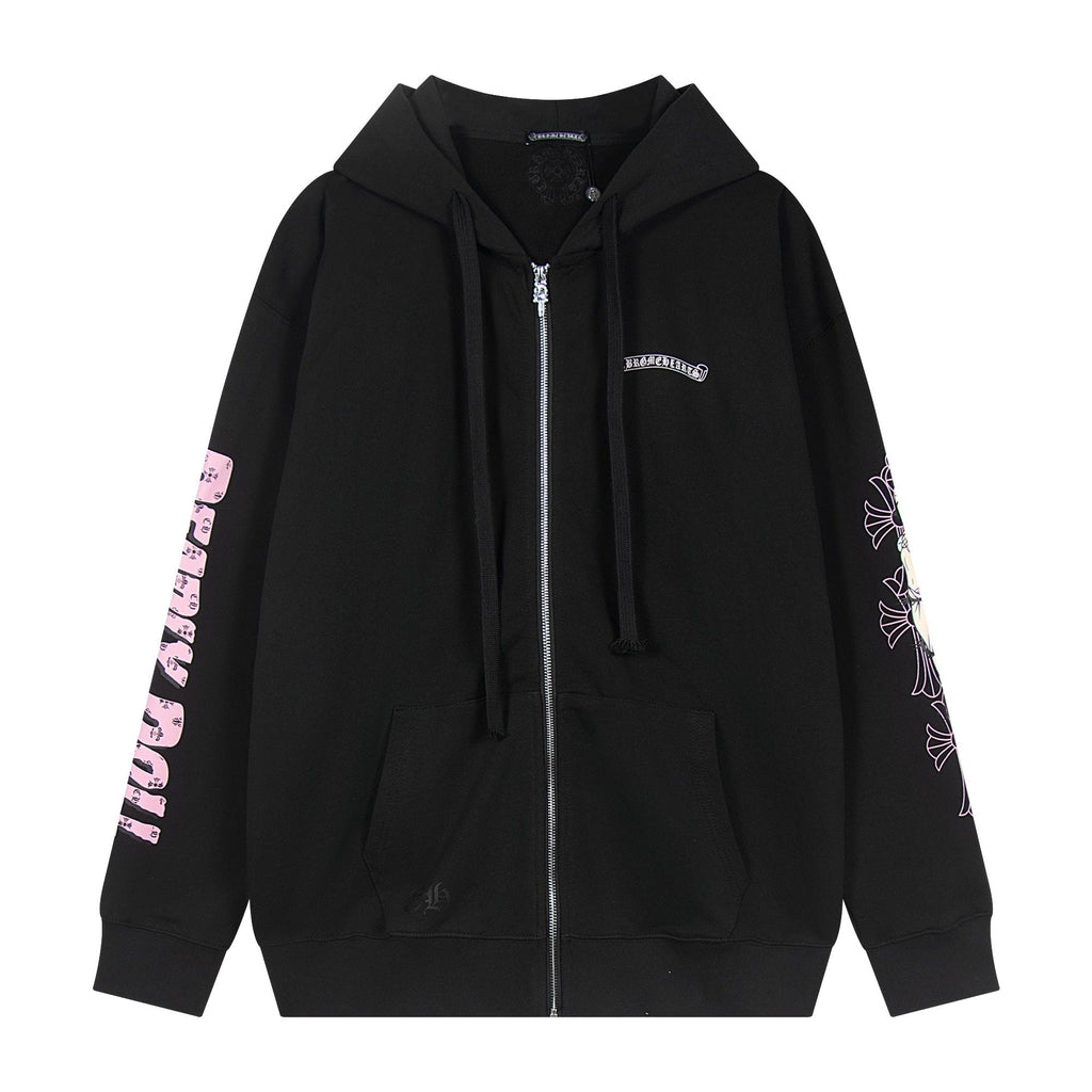 Chrome Hearts Anime Floral Zip-Up Hoodie ¡ª hero
