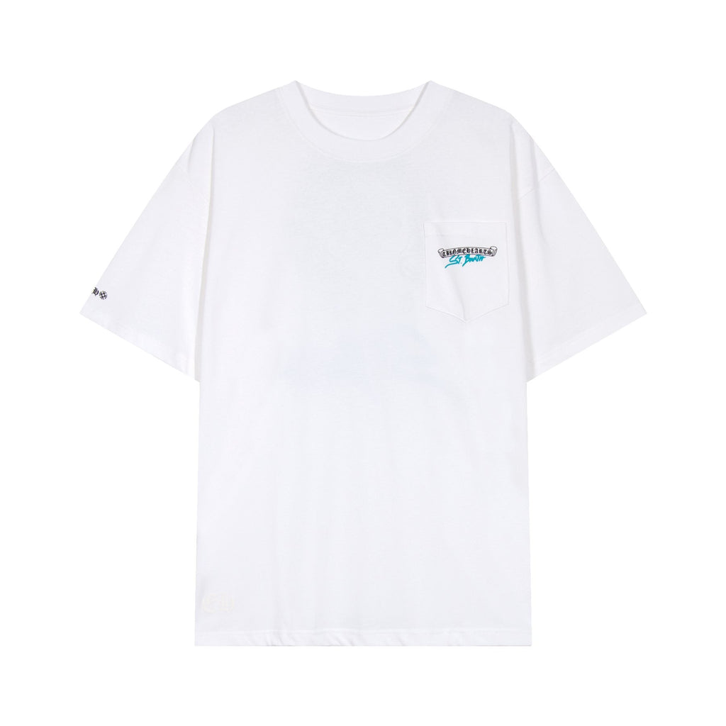 Chrome Hearts Horseshoe Floral Graphic T-Shirt ¡ª front