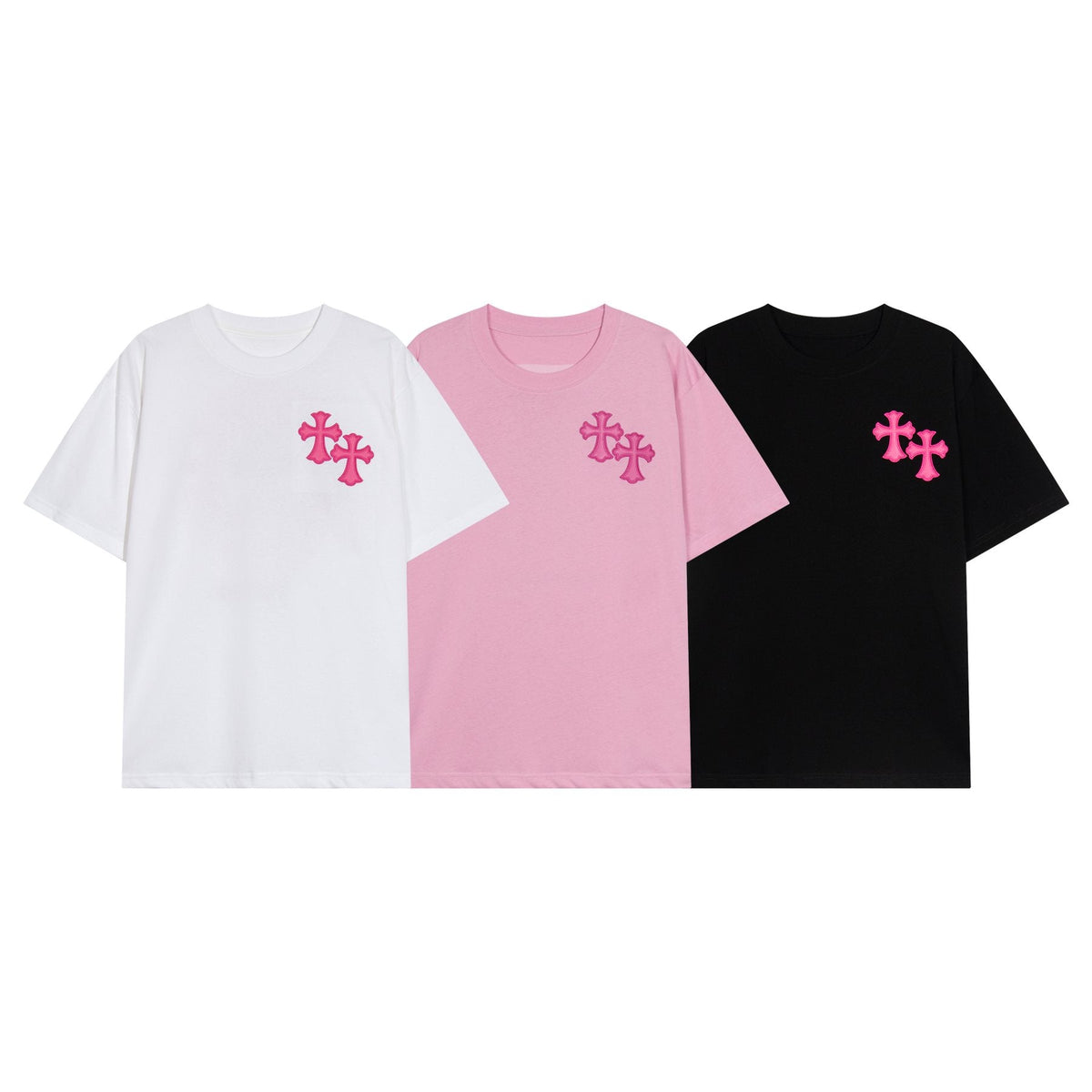 Chrome Hearts Cross Graphic Short-Sleeve T-Shirt ¡ª comparison