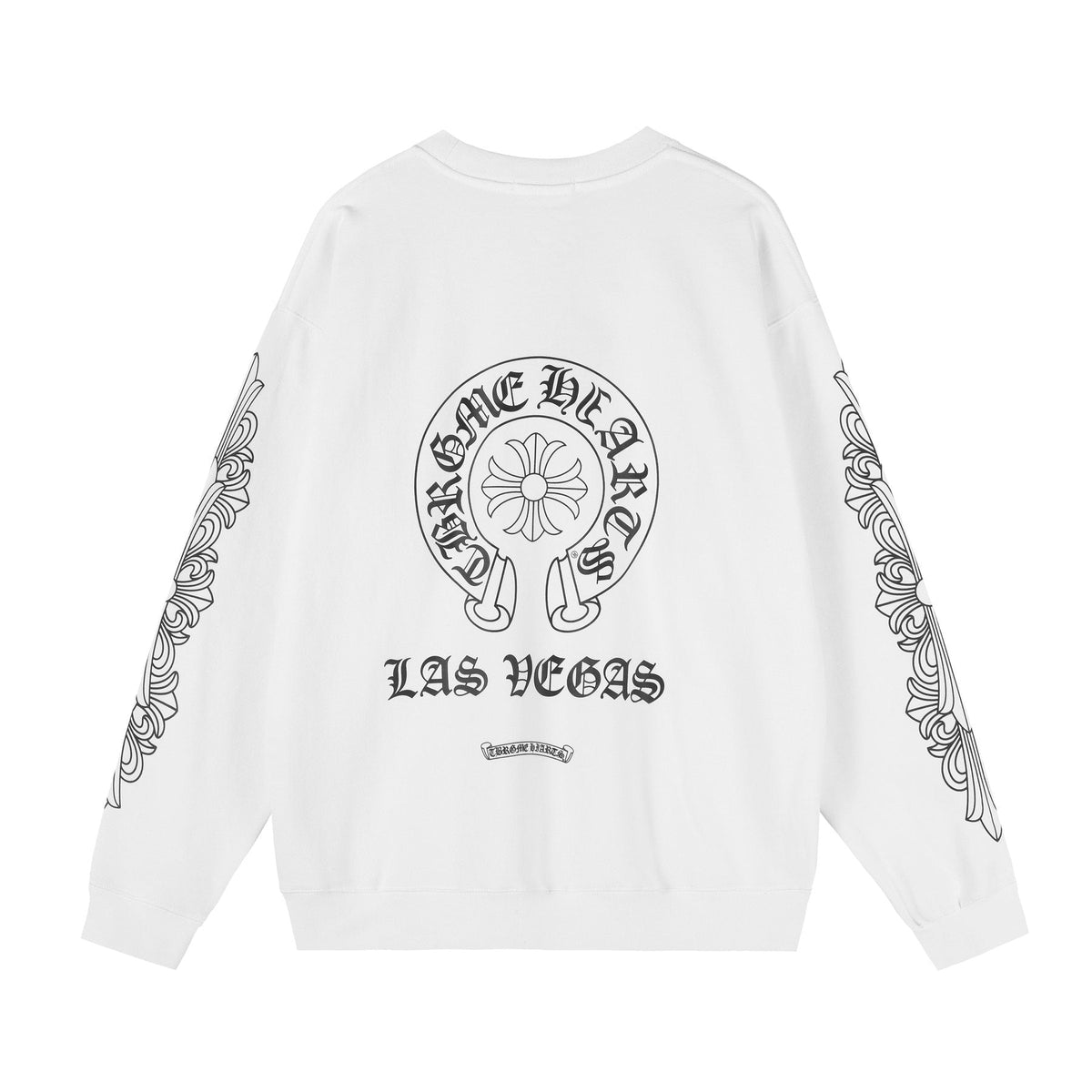 Chrome Hearts Front & Sleeve Graphic Crewneck Sweatshirt ¡ª back