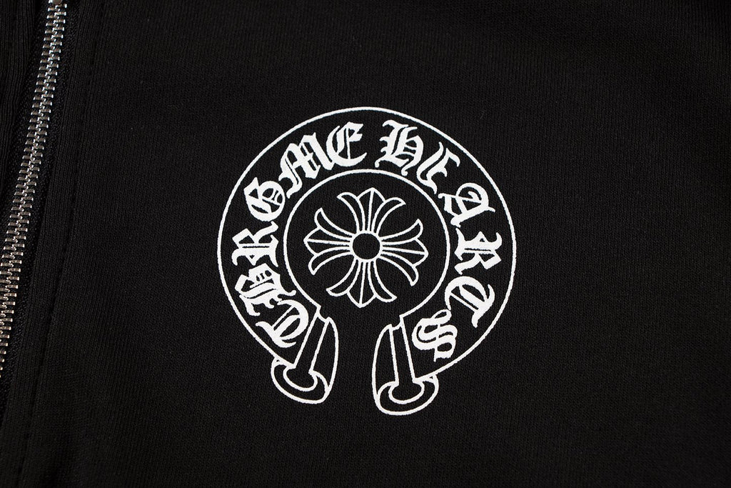 Chrome Hearts Rainbow Horseshoe Graphic Zip-Up Hoodie ¡ª detail