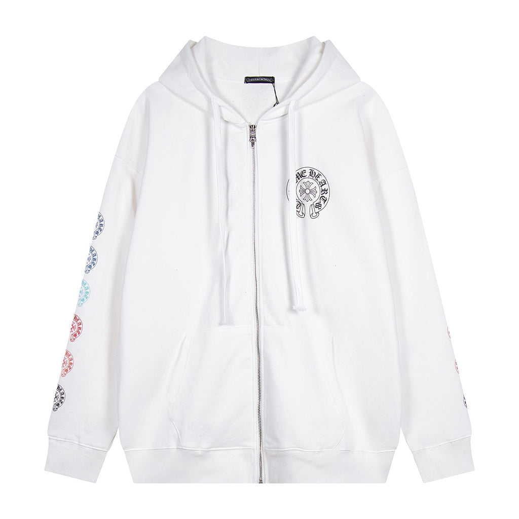 Chrome Hearts Rainbow Horseshoe Graphic Zip-Up Hoodie ¡ª hero