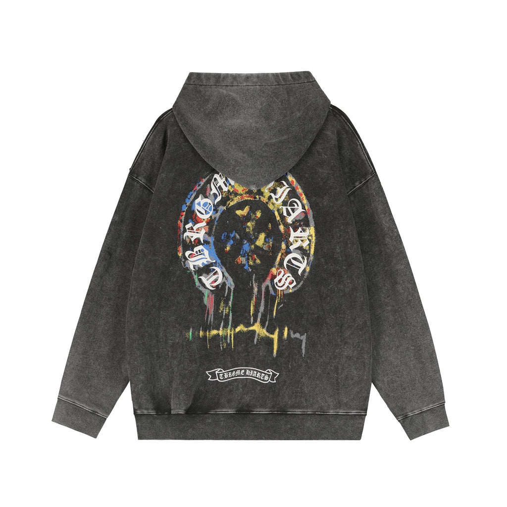 Chrome Hearts Sanskrit Graphic Pullover Hoodie ¡ª back