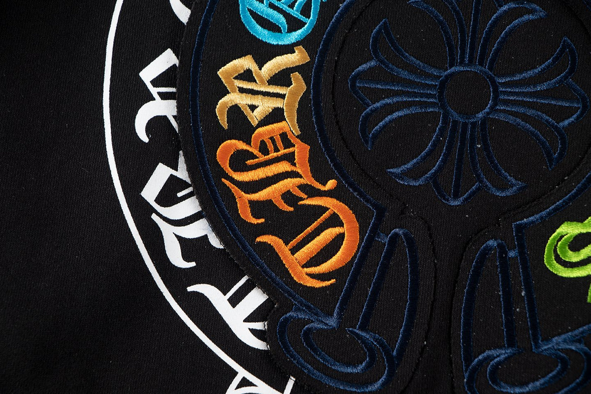 Chrome Hearts Rainbow Logo Embroidered Hoodie ¡ª detail