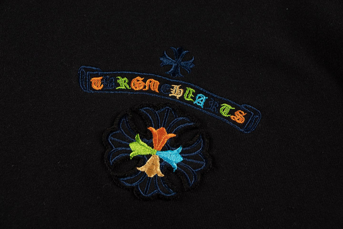 Chrome Hearts Rainbow Logo Embroidered Hoodie ¡ª detail